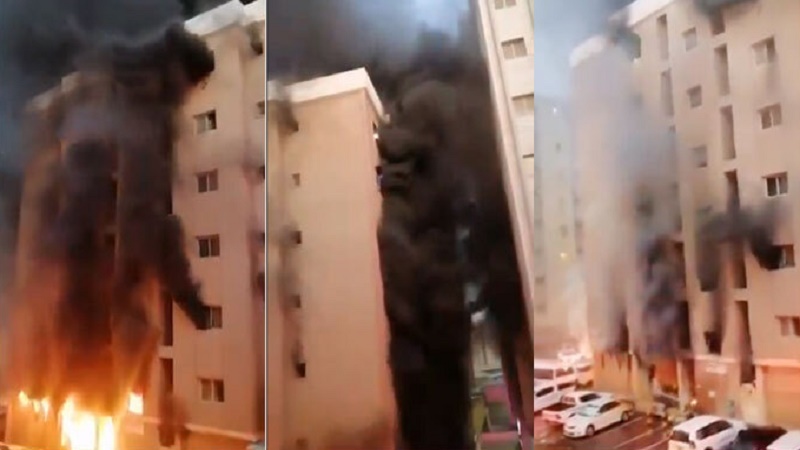 কুয়েতে ভবনে আগুন, নিহত ৩৫, বহু হতাহতের শঙ্কা